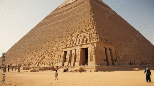 The Pyramid Builders: Skilled Workers Erecting Egypt's Timeless Structures, Generative AI