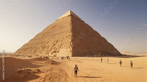 The Pyramid Builders: Skilled Workers Erecting Egypt's Timeless Structures, Generative AI
