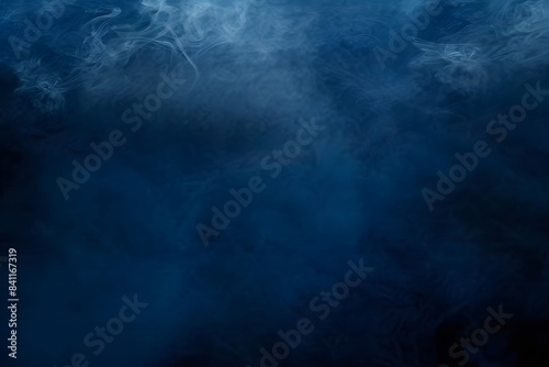 Cinematic Dark Blue Foggy Background