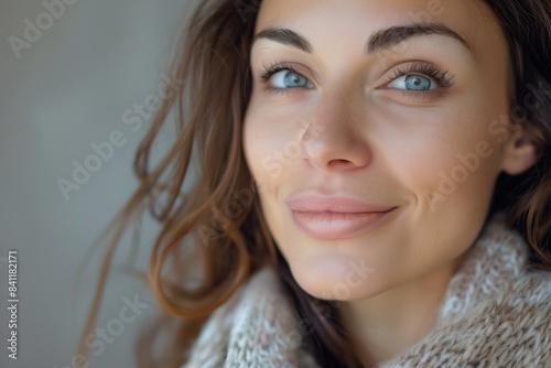 A Woman Leaving a Laser Skin Clinic with a Radiant Smile