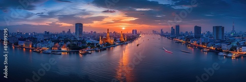 Bangkok Skyline with Wat Arun