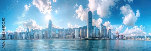 Hong Kong Skyline with Victoria Harbor