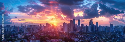 Manila Skyline with Intramuros