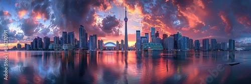 Toronto Skyline with CN Tower