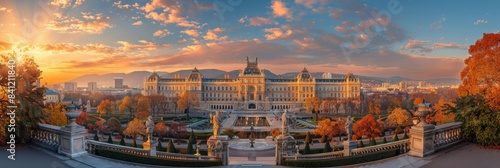 Vienna Skyline with Schonbrunn Palace