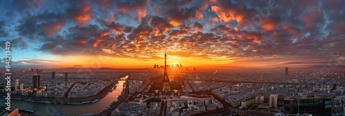 Paris Cityscape at Sunrise