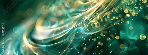 Green Gentle 3D Abstract Background