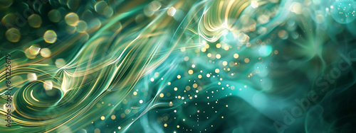 Green Gentle 3D Abstract Background