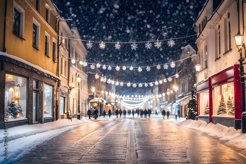 Beautiful Christmas street