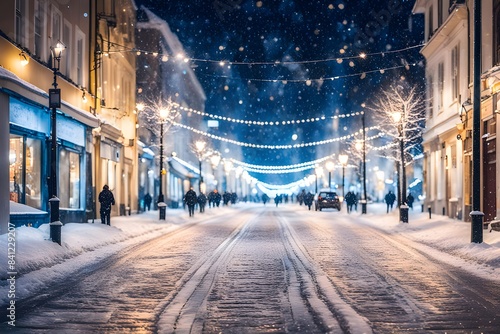 Beautiful Christmas street