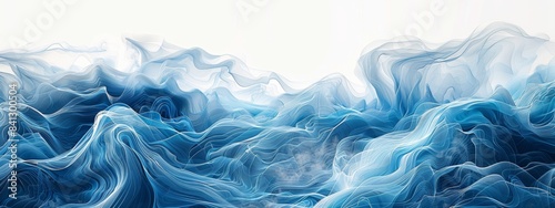an artwork inspired by the flow of water, with lines tracing the movement of currents and eddies.