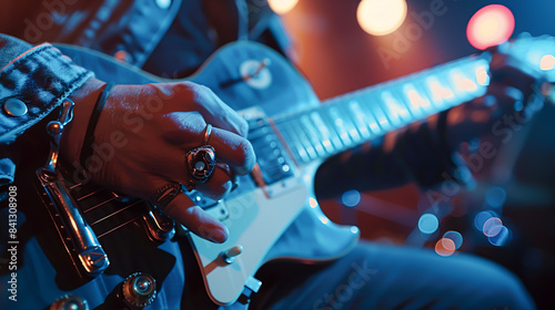 Masterful Musician: Guitar Player Captured in Stunning 4K Detail