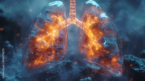 3D model of the lungs that can be seen inside. Perhaps in the future medical laboratories will have technological advances that will be able to treat many types of diseases. Do it more efficiently.