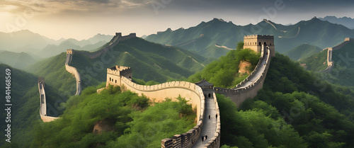 The well-known Great Wall of China, which spans the Terrible 
