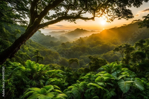 dense green verdant rainforest