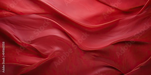 red background texture of a large piece of fabric