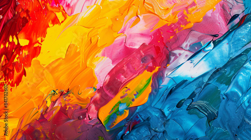 Colorful abstract background with vibrant colors and unique textures, creating a visually stimulating abstract art piece