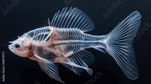 Captivating Transparency:The Intricate Anatomy of a Bony Fish