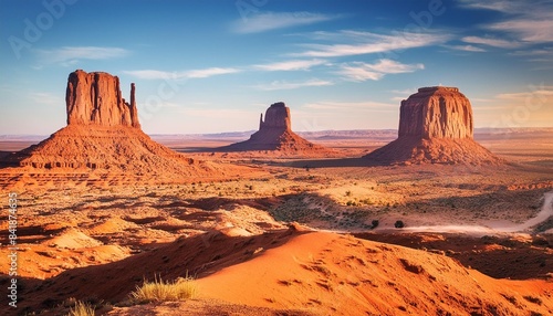 monument valley usa colorful desert landscape