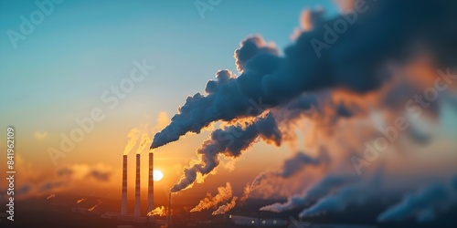 Implementing Carbon Pricing Mechanisms to Incentivize Emission Reductions. Concept Carbon Pricing, Emission Reductions, Climate Change Mitigation, Economic Incentives, Environmental Policy