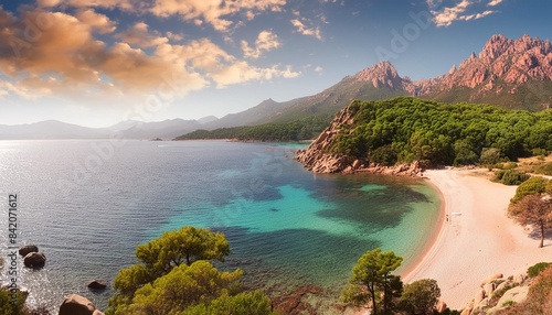 corsica island best beaches and nature scenery scenic plage d arone in western part france