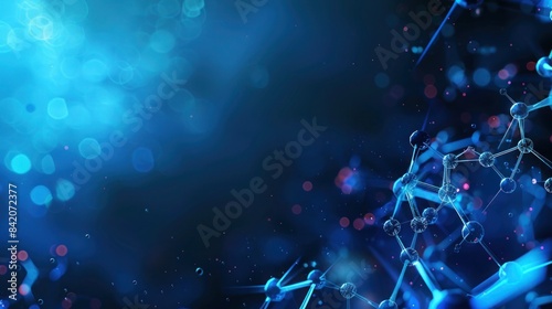 molecular structures and chemical engineering Hi-tech background. molecule atoms structures. Science and laboratory research Medical background