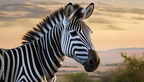 zebra isolated