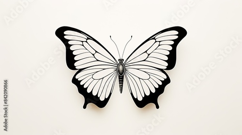 butterfly on a white background