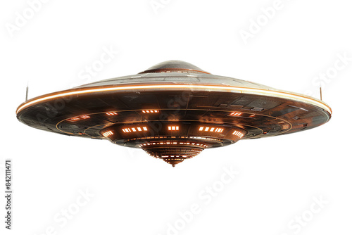 A PNG image features a UFO (Unidentified Flying Object) ship