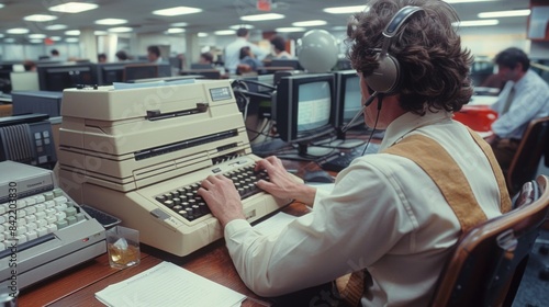 Professionalism in the 1980s was typified by the click of typewriter keys and the clink of coffee mugs in bustling offices.