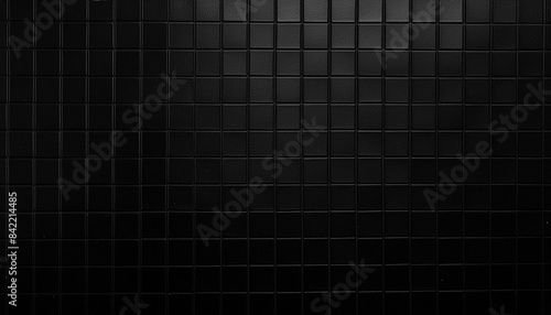 Black tile texture background