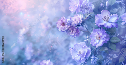 background blue purple wild rose