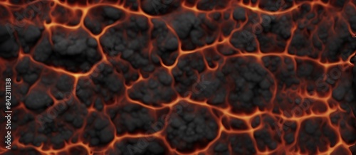 Lava texture fire background with molten rock, volcanic magma, and fiery patterns