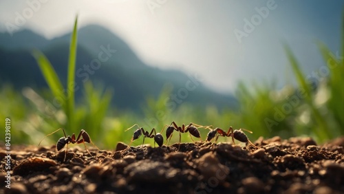 Ants Displaying Altruistic Behavior to Protect Their Colony Members 