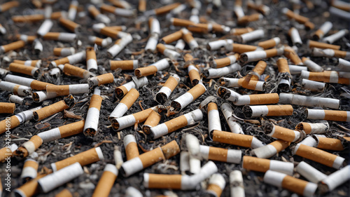 Investigating the insidious rise of cigarettes as a 21st-century disease, spreading toxic smoke and addiction, leaving a foul and pervasive mark on global health, Generative AI