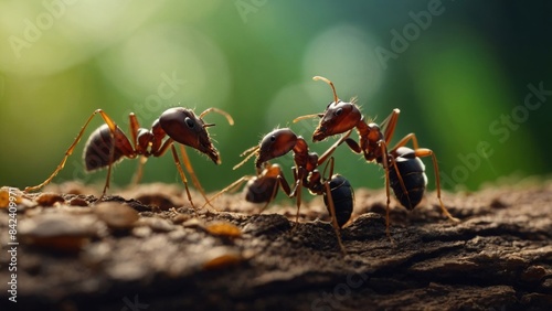 Trap-Jaw Ants Using Their Rapidly Closing Mandibles to Capture Prey 