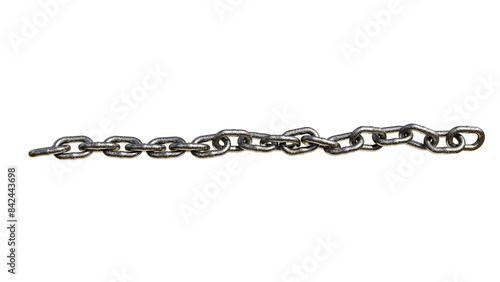 chain assembly connected metal link 3D rendering