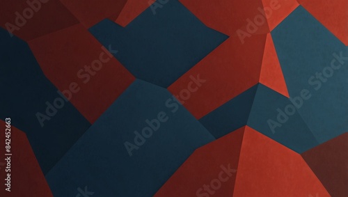 Red and Blue isolation background, Illustration. 2d style