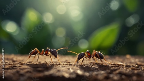 Sentinel Ants Standing Guard to Protect the Colony from Potential Threats 
