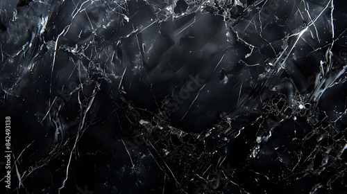 Background with a black marble texture.