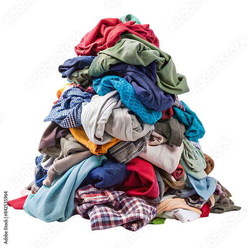 pile of dirty laundry transparent background