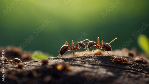 Vigilant Patrols Conducted by Bullet Ants to Maintain Security 