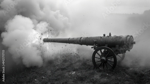 A replica of a cannon fired by federal soldiers between 1961 and 1965.