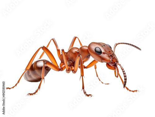 a close up of an ant