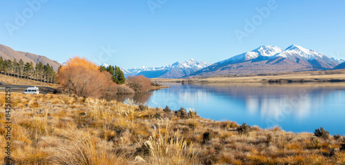 Ashburton Lakes in New Zealand