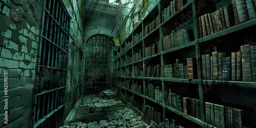 Penitentiary Puzzle: Murder in a Prison Library - In the quiet of a prison library, a librarian is found dead, and a detective must investigate among the books