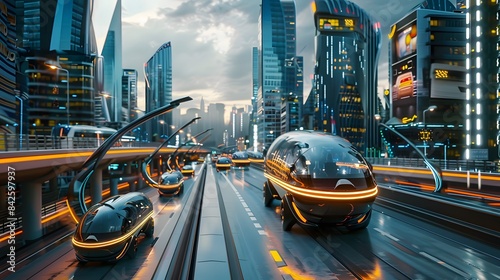 Inspiration fueling the design of autonomous vehicles in a sleek, futuristic city