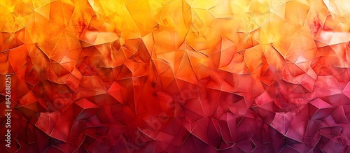 Vibrant Gradient Triangle Pattern Abstract Digital Background