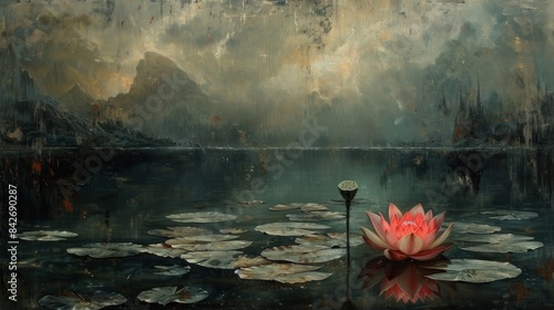 lotus flower on the water 
