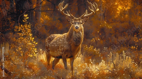 stag in the forest